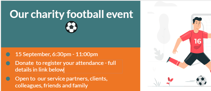 Charity Football Event